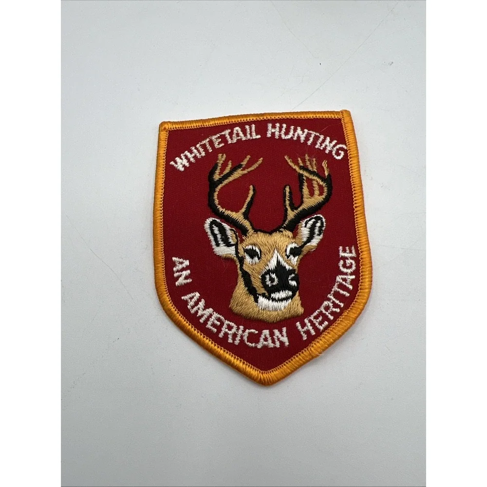 Hunting Patch White Tail Deer Vintage